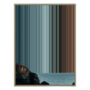 40×32" Metallic Float Frame Canvas - Natural Frame variant