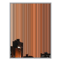 40×32" Metallic Float Frame Canvas - Silver Frame variant