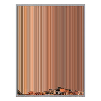 40×32" Metallic Float Frame Canvas - Silver Frame variant