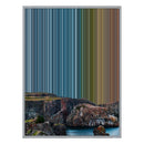 40×32" Metallic Float Frame Canvas - Silver Frame variant