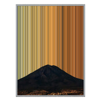 40×32" Metallic Float Frame Canvas - Silver Frame variant