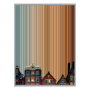 40×32" Metallic Float Frame Canvas - Silver Frame variant