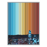 40×32" Metallic Float Frame Canvas - Silver Frame variant