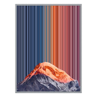 40×32" Metallic Float Frame Canvas - Silver Frame variant