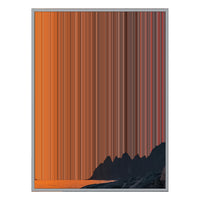 40×32" Metallic Float Frame Canvas - Silver Frame variant