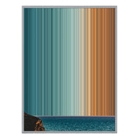 40×32" Metallic Float Frame Canvas - Silver Frame variant