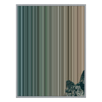 40×32" Metallic Float Frame Canvas - Silver Frame variant