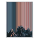 40×32" Metallic Float Frame Canvas - Silver Frame variant