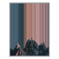 40×32" Metallic Float Frame Canvas - Silver Frame variant