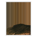 40×32" Metallic Float Frame Canvas - White Frame variant