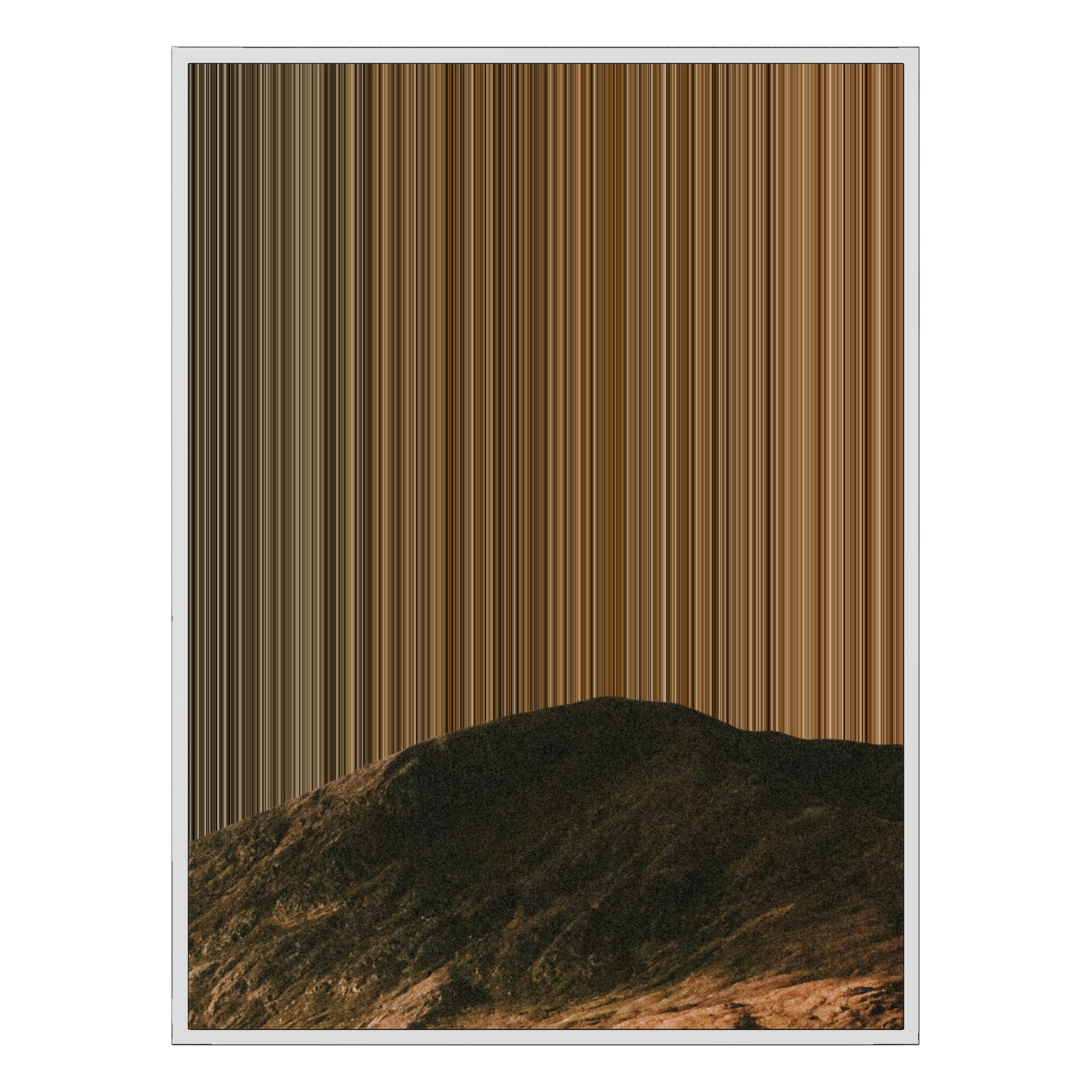 40×32" Metallic Float Frame Canvas - White Frame variant