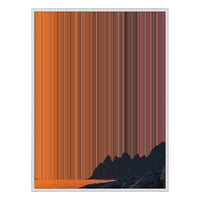 40×32" Metallic Float Frame Canvas - White Frame variant