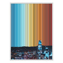 40×32" Metallic Float Frame Canvas - White Frame variant