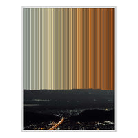 40×32" Metallic Float Frame Canvas - White Frame variant