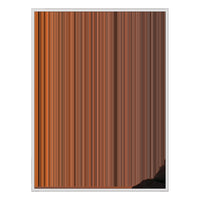 40×32" Metallic Float Frame Canvas - White Frame variant