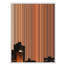 40×32" Metallic Float Frame Canvas - White Frame variant