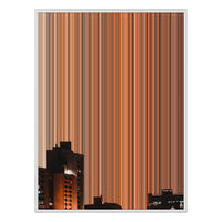 40×32" Metallic Float Frame Canvas - White Frame variant