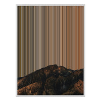 40×32" Metallic Float Frame Canvas - White Frame variant