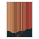 40×32" Metallic Float Frame Canvas - White Frame variant