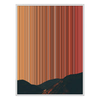 40×32" Metallic Float Frame Canvas - White Frame variant