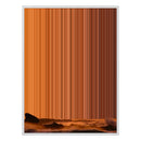 40×32" Metallic Float Frame Canvas - White Frame variant