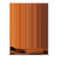 40×32" Metallic Float Frame Canvas - White Frame variant