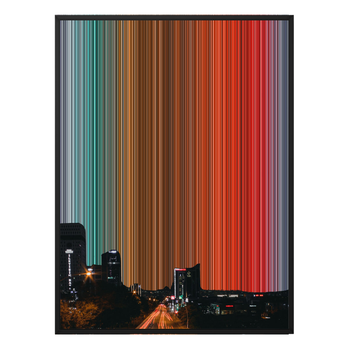 36×48" Framed Canvas - Black Frame variant