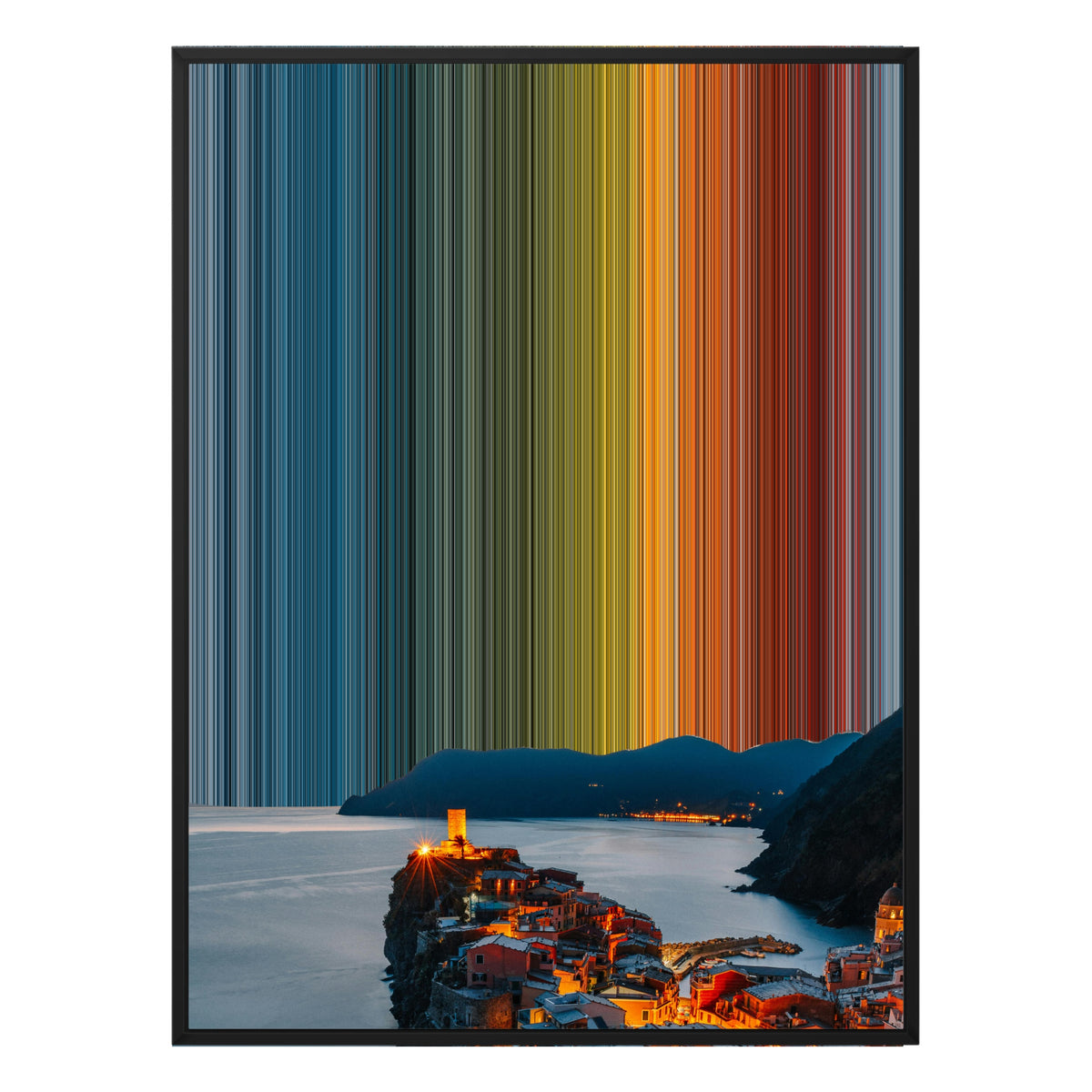 Vernazza - Luminous Echoes No. 006 - CAN-38MM-FRA-SC-36X48_30x40_Black