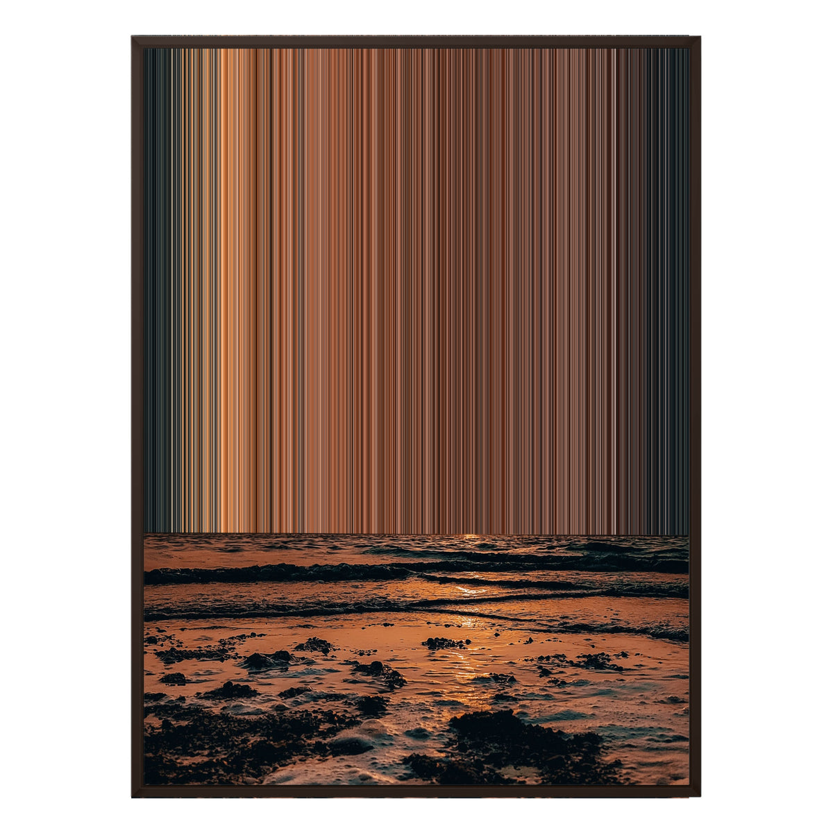 36×48" Framed Canvas - Brown Frame variant