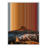 Inramad canvastavla, 36×48", vit ram