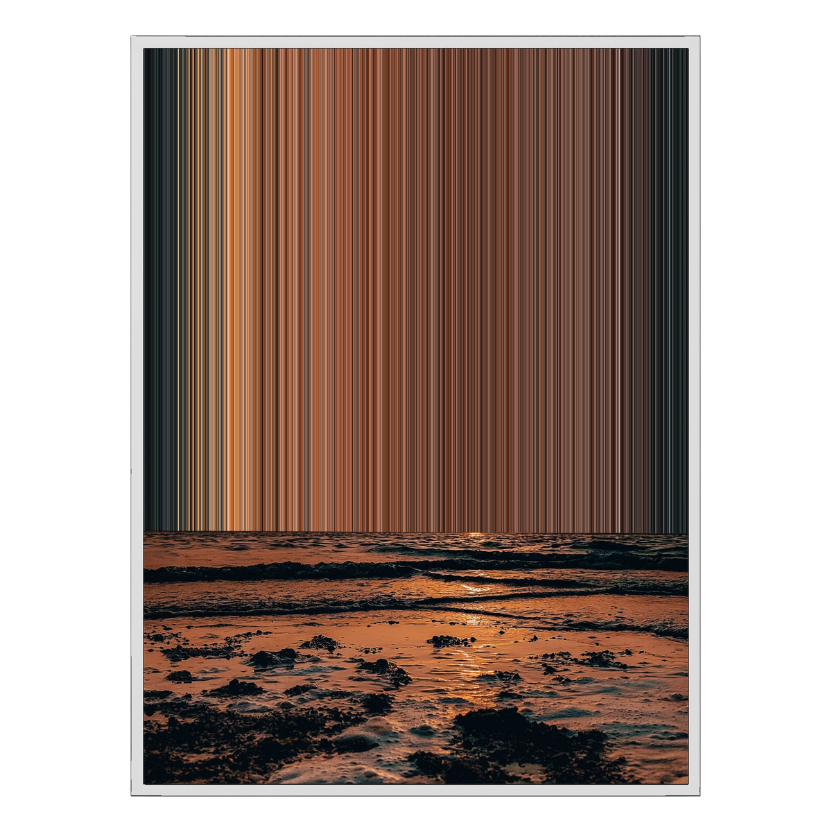 36×48" Framed Canvas - White Frame variant