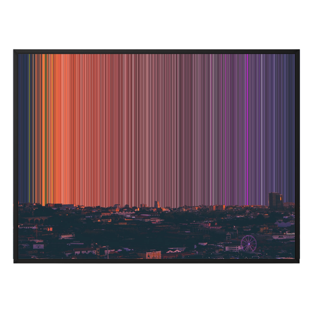 48×36" Framed Canvas - Black Frame variant