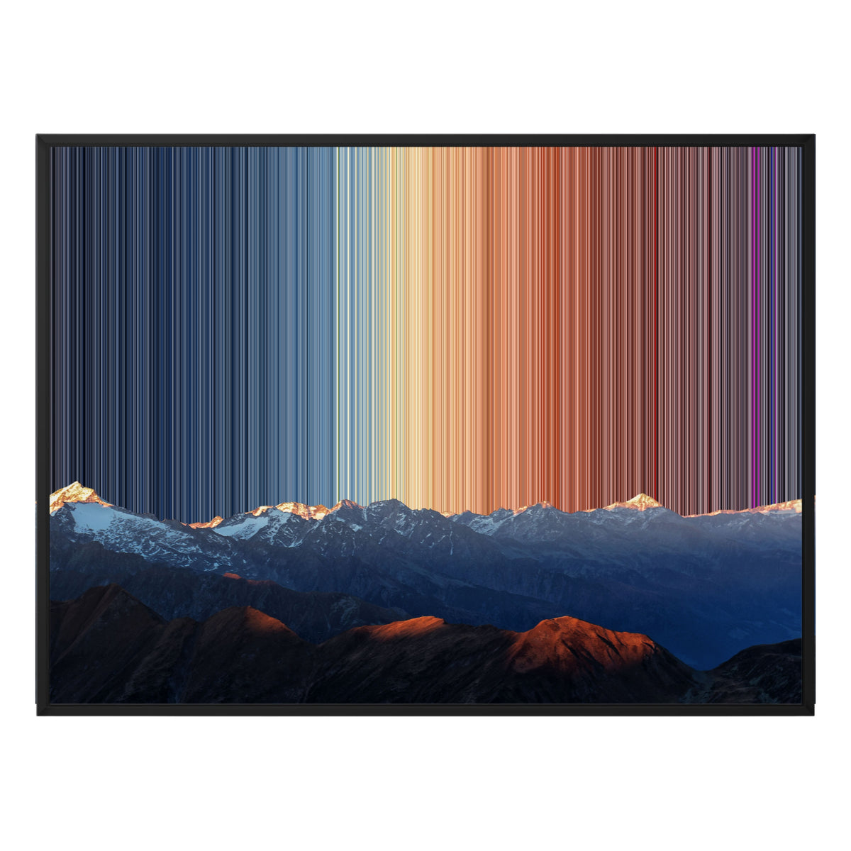 Tela con cornice classica, 48×36", cornice nera