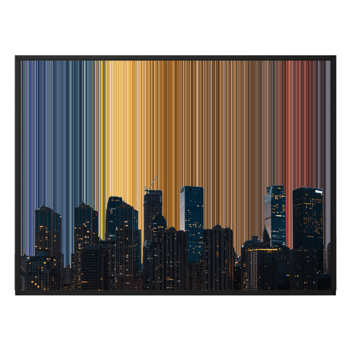 48×36" Framed Canvas - Black Frame variant