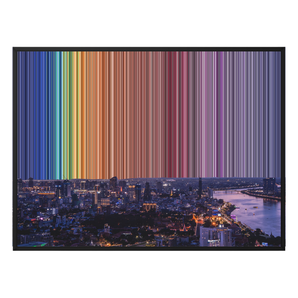 48×36" Framed Canvas - Black Frame variant