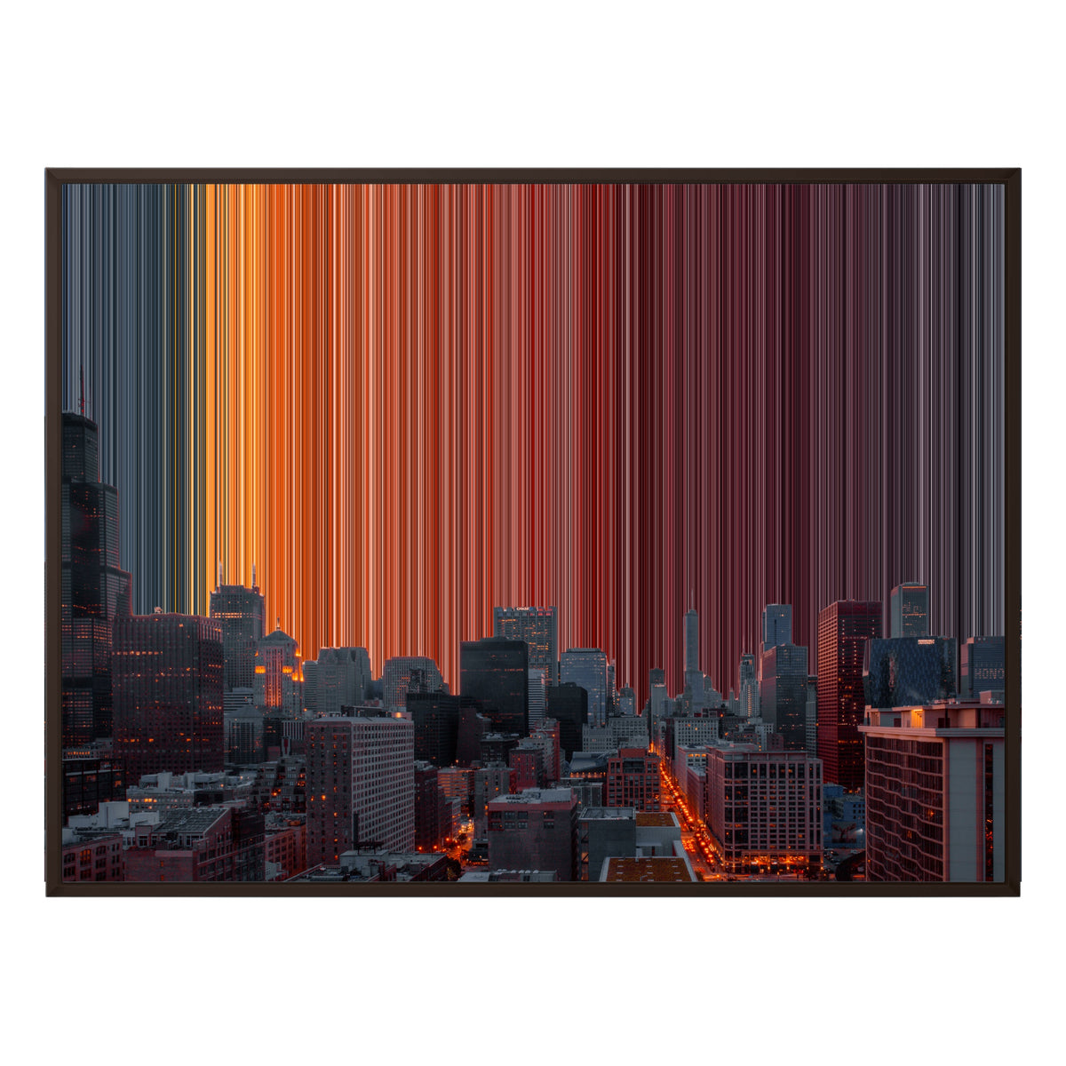 48×36" Framed Canvas - Brown Frame variant