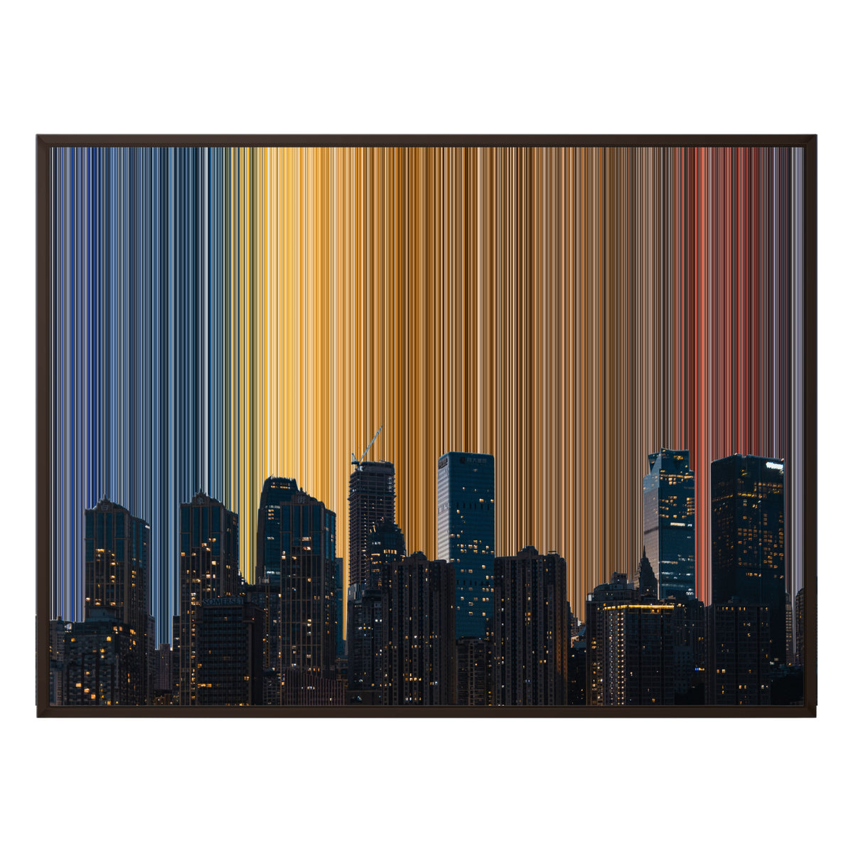 48×36" Framed Canvas - Brown Frame variant