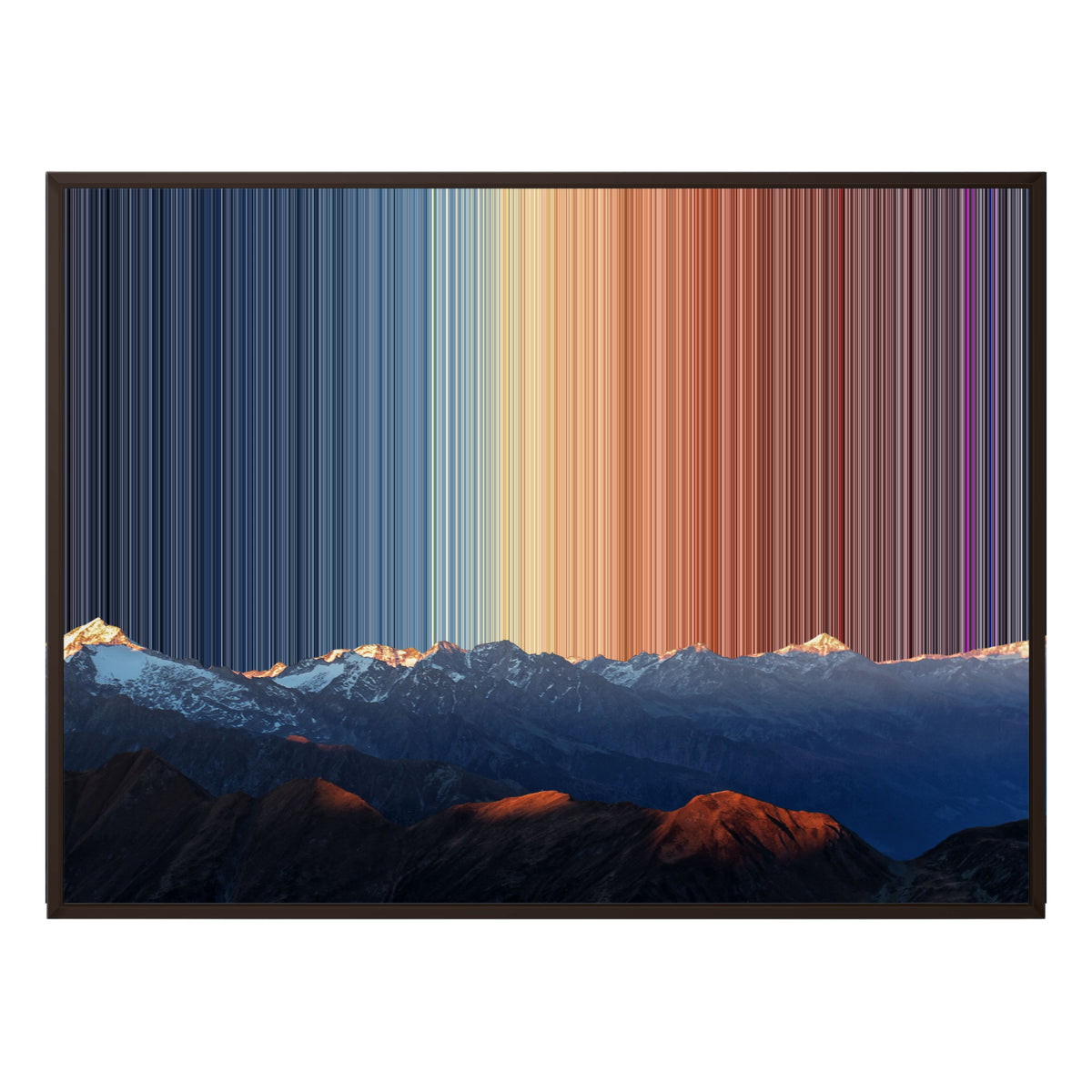 Tela con cornice classica, 48×36", cornice marrone