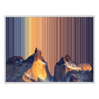 Gerahmtes Leinwandbild im Format 48×36", weißer Rahmen