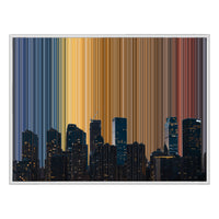 48×36" Framed Canvas - White Frame variant