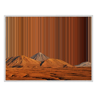 48×36" Framed Canvas - White Frame variant