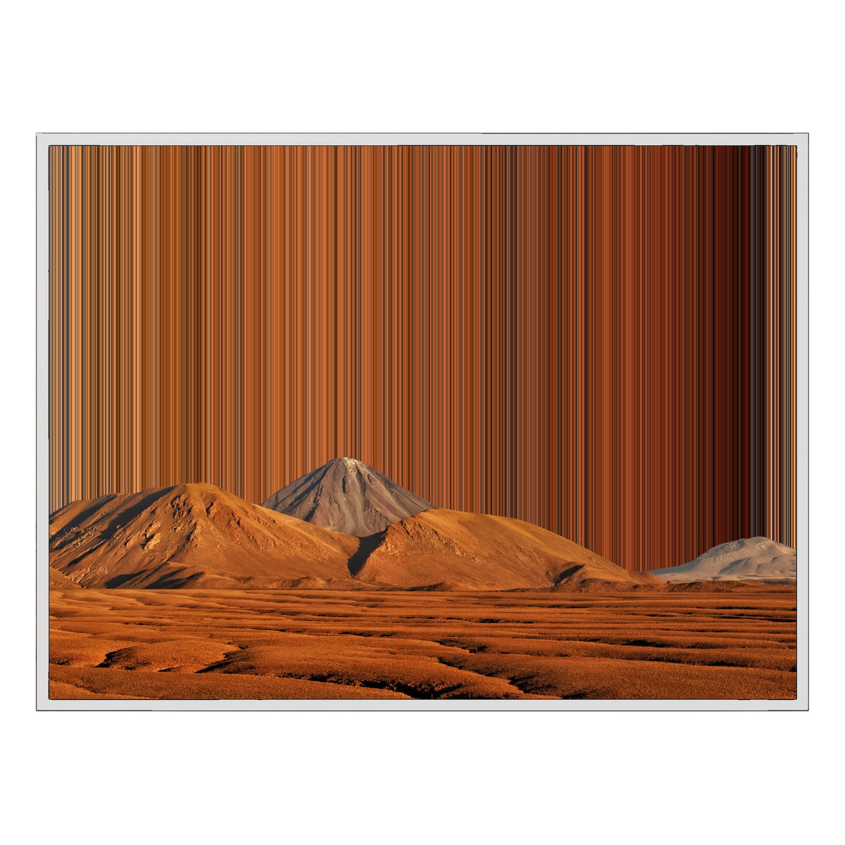 48×36" Framed Canvas - White Frame variant