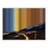 48×36" Framed Canvas - White Frame variant