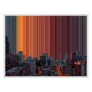 48×36" Framed Canvas - White Frame variant