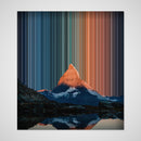 Matterhorn, Schweiz – Frontalansicht des Leinwandbilds mit Details des Motivs