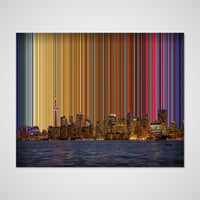 Toronto, Canada – dettaglio dell'opera su tela in vista frontale