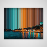 Oporto, Portugal: vista frontal del lienzo que muestra la obra en detalle