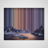 Moskenes, Noruega: vista frontal del lienzo que muestra la obra en detalle
