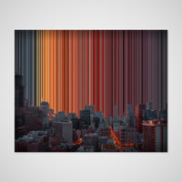 Chicago, USA - Canvas mockup showing flat artwork detail - Gradienta