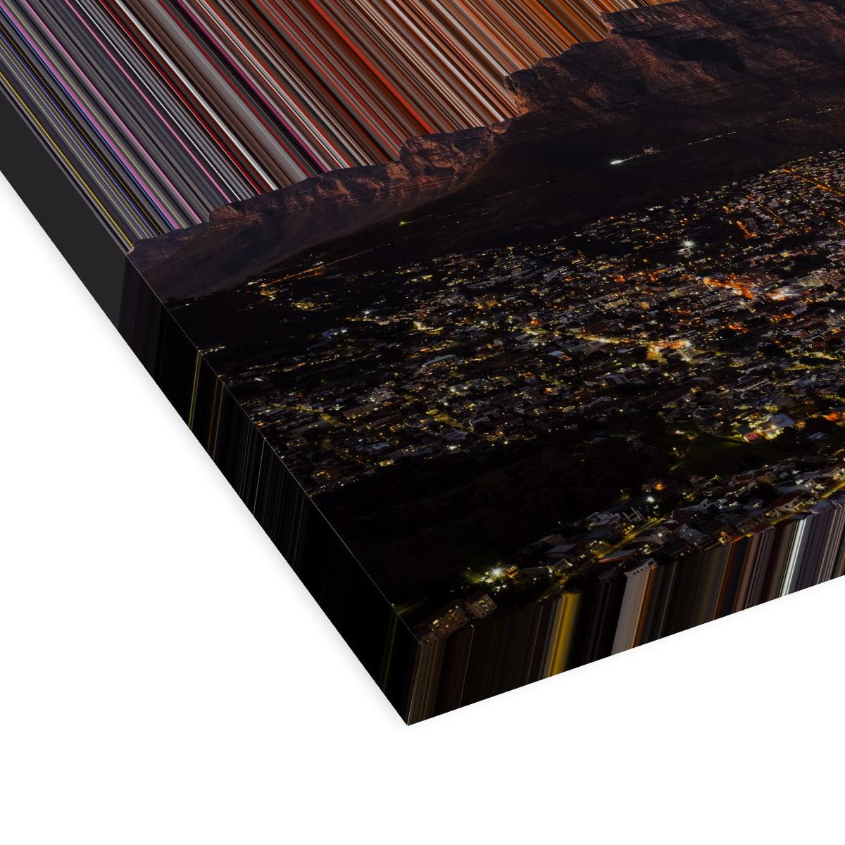Cape Town, South Africa - 3D perspective view showing canvas depth and texture - Gradienta
